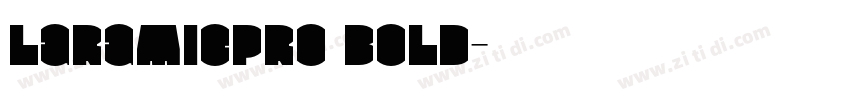 LaramiePro Bold字体转换